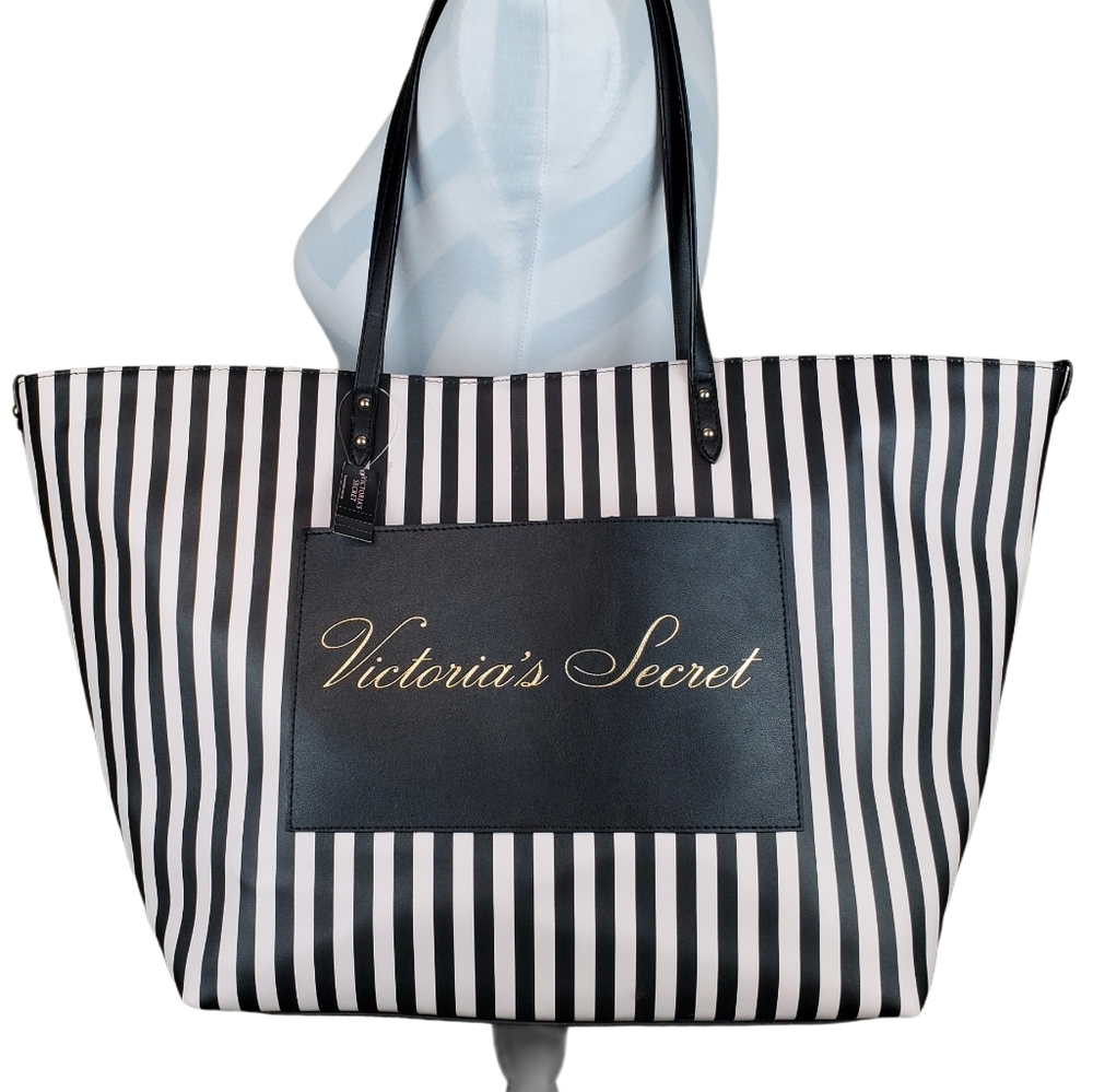 Victoria's Secret Weekender Tote Lt.Pink & Black